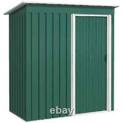 Heavy Duty Garden Shed Sliding Door Durable Tools Lawn Equipment Storage Green