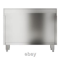 Large Catering Kitchen Washing Sink Cabinet Sliding Door Storage Shelf Cupboard