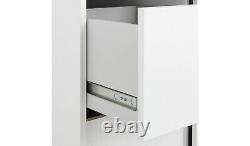 Malibu 1 Door Sliding Wardrobe White Stylish and Spacious Bedroom Storage Unit