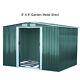 Metal Garden Shed Apex Roof Sliding Door Outdoor Storage Free Base 6/8/10 X 8 Ft