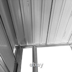 Metal Steel Garden Storage Shed Sliding Door Tool House 4x6 4x8 10x8 8x8 6x8ft