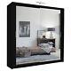 Mirror Sliding Wardrobe Storage Cabinet Hanging Rails Shelves Bedroom Furniture