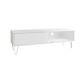 Modern Tv Cabinet Stand With Sliding Door Living Room Bedroom White