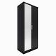 Multicolor 2 Door High Gloss Wardrobe With Mirror Storage Hanging Rail Furniture