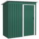 Outsunny 5 X 3ft Garden Storage Shed Sliding Door Sloped Roof Tool Green