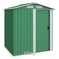 Outsunny 5ft x 4.3ft Outdoor Metal Storage Shed with Sliding Door Sloped Roof