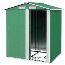 Outsunny 5ft x 4.3ft Outdoor Metal Storage Shed with Sliding Door Sloped Roof