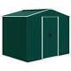 Outsunny 8 X 6ft Garden Storage Shed With Double Sliding Door Outdoor Green