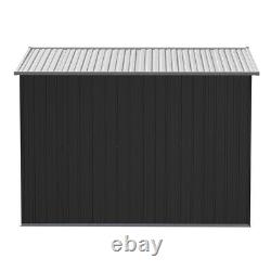 Pent Roofing Bike Tool Box Storage Outdoor Garden Shed Sliding Door Store Room