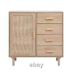 Rattan Wooden Sideboard Display Cabinet Cupboard Console Table Storage Furniture