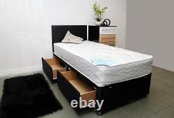 Special Size Divan Bed 2ft6 x 5ft9, 3ftx 5ft9 Short Storage Deep Quilt Mattress