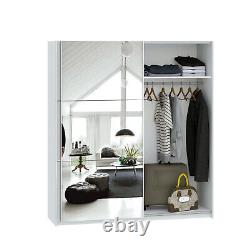 The Range Echo Sliding Door Wardrobe White Matte 205cm x 180cm