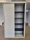 Triumph 2 Sliding Doors Tall Side Office Storage Cupboard Cabinet + Uk Delivery