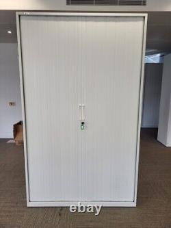 Triumph 2 Sliding Doors Tall Side Office Storage Cupboard Cabinet + UK DELIVERY