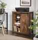 Vintage Industrial Cupboard Rustic Metal Sideboard Storage Cabinet Sliding Door