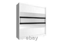 Wardrobe 180 cm Wall Closet Cabinet Sliding Doors Storage Modern Luxury MAJA V