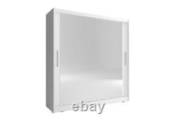 Wardrobe 180 cm Wall Closet Cabinet Sliding Doors Storage Modern Style MAJA VI