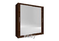 Wardrobe 180 cm Wall Closet Cabinet Sliding Doors Storage Modern Style MAJA VI