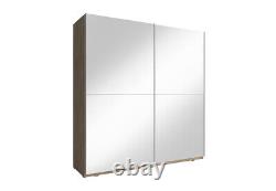 Wardrobe 200 cm Wall Closet Luxury Cabinet Sliding Doors Storage Modern MIKA III