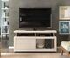 Wide Screen Tv Stand Television Unit Sliding Door Storage Cabinet Glossy White