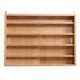 Wood Wall Display Cabinet Glass Laminated Models Collections Shelf Storage Unit