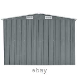 XXL Large Sliding Door Steel Tool House 12ftx10ft Garden Shed Air Vent Container