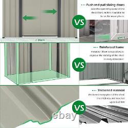 Abri de jardin en métal pour outils de rangement en extérieur AECOJOY pour jardin en déstockage pour jardin