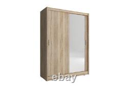 Armoire 130 cm Armoire murale Armoire Armoire à portes coulissantes Rangement Moderne de luxe Nouvelle MAJA