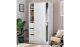 Armoire Coulissante 1 Porte Malibu Blanc Élégante Et Spacieuse Unité De Rangement Pour Chambre