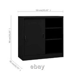 Armoire de bureau avec porte coulissante Armoire de rangement de fichiers Meuble de bureau Locker