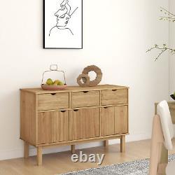 Buffet à côté de Goliraya Armoire de rangement avec porte coulissante Empilable W6B9