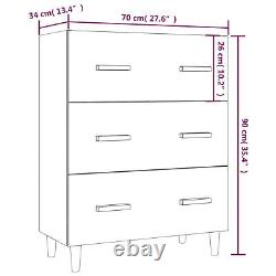 Buffet latéral Goliraya Armoire de rangement avec porte coulissante Empilable V3P6