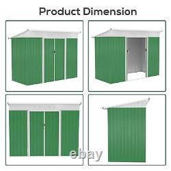 Cabane de rangement de jardin Outsunny avec porte coulissante, fenêtre de ventilation et toit en pente