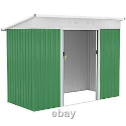 Cabane de rangement de jardin Outsunny avec porte coulissante, fenêtre de ventilation et toit en pente