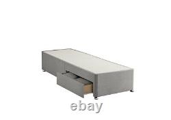 Lit Divan plus court 2ft6 x 5ft9, matelas profond matelassé de taille spéciale 3ftx5ft9