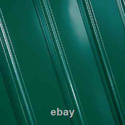 Outsunny Abri de stockage avec porte coulissante en acier de 12,5 x 11,1 pi, vert